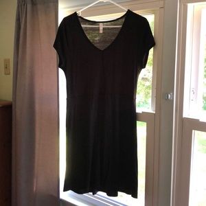 Fit and flare black dress